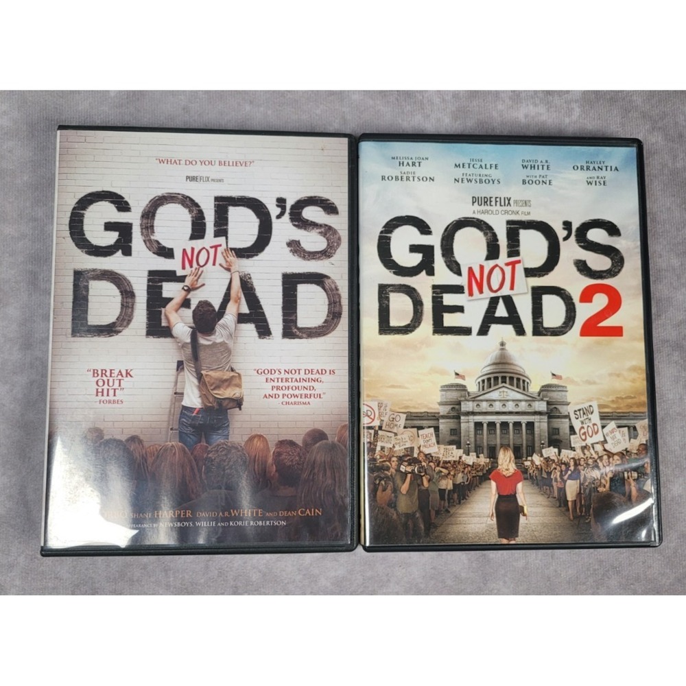 God's Not Dead 1 & 2 DVD Lot Christian Faith Drama Movies Collection